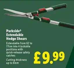 Lidl PARKSIDE Extendable Hedge Shears offer