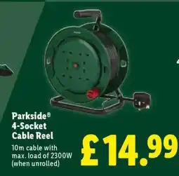 Lidl Parkside 4-Socket Cable Reel offer