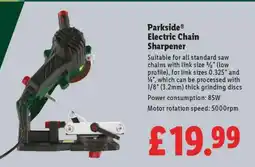 Lidl Parkside Electric Chain Sharpener offer