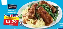 Aldi Lincolnshire Pork Sausages offer