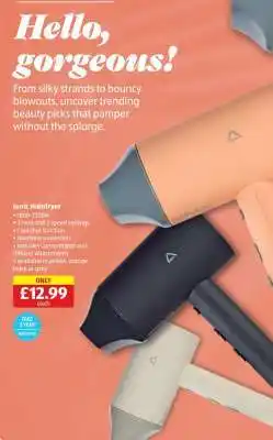 Aldi Ionic Hairdryer offer