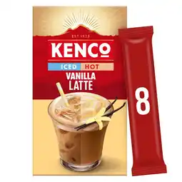 Morrisons Kenco Iced Hot Vanilla Latte Instant Coffee Sachets 8 Pack offer
