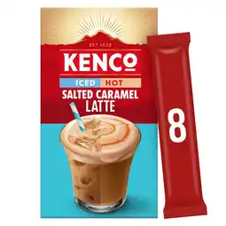 Morrisons Kenco Iced Hot Salted Caramel Instant Coffee Latte Sachets 8 Pack offer