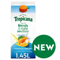 Asda Tropicana Fresh & Light Morning Orange with Mandarin and Apple 1.45L offer
