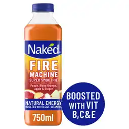 Asda Naked Fire Machine Peach, Blood Orange, Apple & Ginger Super Smoothie 750ml offer