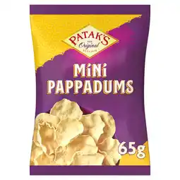 Asda Patak's Mini Pappadums 65g offer