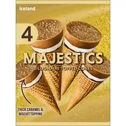 Iceland Iceland 4 Majestics Billionaire Topped Cones 288g offer