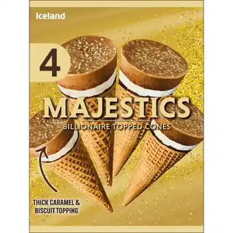 Iceland Iceland 4 Majestics Billionaire Topped Cones 288g offer