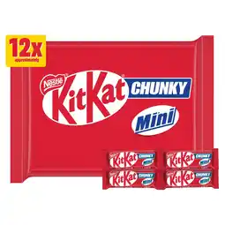 Tesco KitKat Chunky Mini Milk Chocolate Bars 12 Pack Multipack 194g offer
