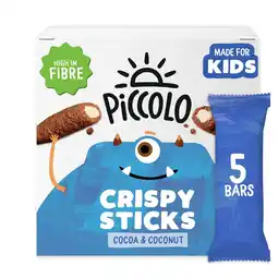 Tesco Piccolo Kids Organic Cocoa & Coconut Crispy Sticks 5x25g offer