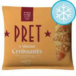 Tesco Pret 4 Almond Croissants 280G offer