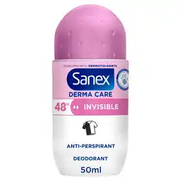 Tesco Sanex Derma Care Invisible 48h Antiperspirant Roll-On Deodorant 50ml offer