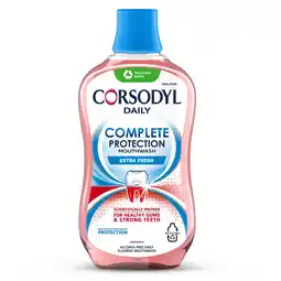 Tesco Corsodyl Complete Protection Mouthwash Extra Fresh 500ml offer