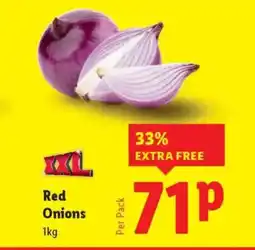 Lidl Red Onions offer