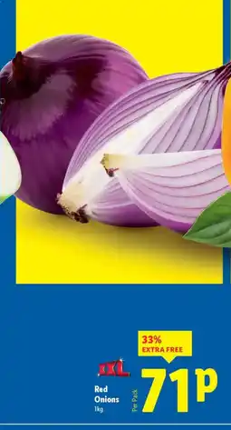 Lidl Red Onions offer