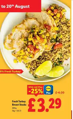 Lidl Fresh Turkey Breast Steaks offer