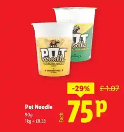 Lidl Pot Noodle offer