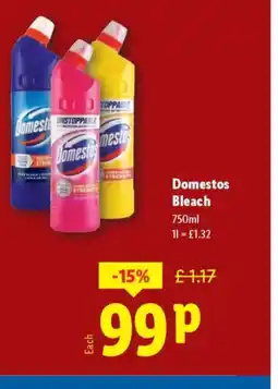Lidl Domestos Bleach offer
