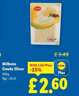 Lidl Milbona Gouda Slices offer