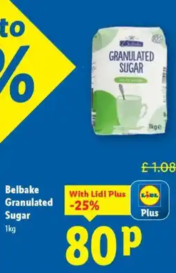 Lidl Belbake Granulated Sugar offer