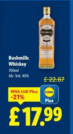 Lidl Bushmills Whiskey offer