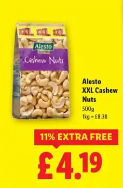 Lidl Alesto XXL Cashew Nuts offer