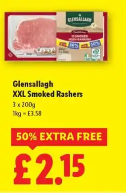 Lidl Glensallagh XXL Smoked Rashers offer