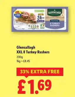 Lidl Glensallagh XXL 8 Turkey Rashers offer