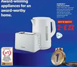 Lidl SILVERCREST® 2-Slice Toaster/Kettle offer