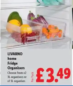Lidl LIVARNO HOME Fridge Organisers offer