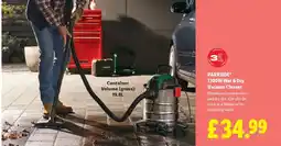 Lidl PARKSIDE® 1300W Wet & Dry Vacuum Cleaner offer
