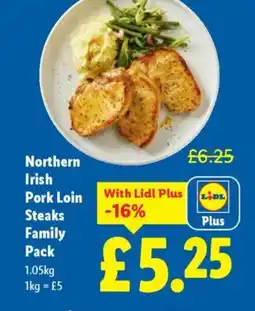 Lidl Northern Irish Pork Loin Steaks Family Pack offer