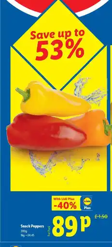 Lidl Snack Peppers offer