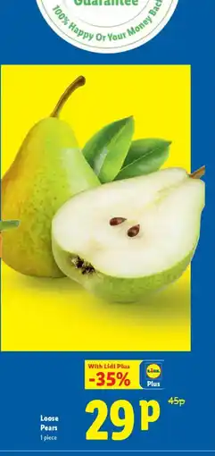 Lidl Loose Pears offer
