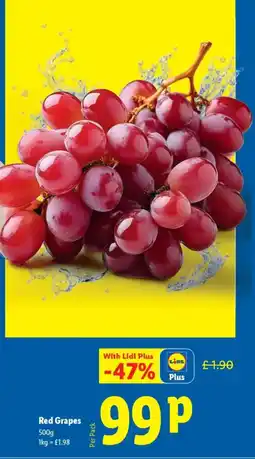 Lidl Red Grapes offer