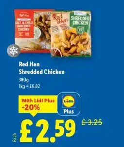 Lidl Red Hen Shredded Chicken offer