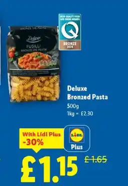 Lidl Deluxe Bronzed Pasta offer