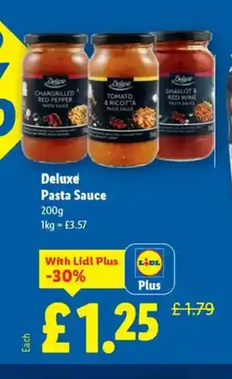 Lidl Deluxe Pasta Sauce offer