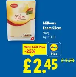 Lidl Milbona Edam Slices offer