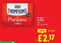 Lidl Punjana Tea Bags offer