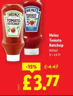 Lidl HEINZ Tomato Ketchup offer