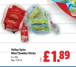 Lidl Valley Spire Mini Cheddar Sticks offer