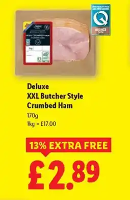 Lidl Deluxe XXL Butcher Style Crumbed Ham offer