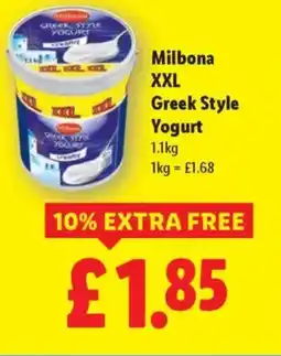Lidl Milbona XXL Greek Style Yogurt offer