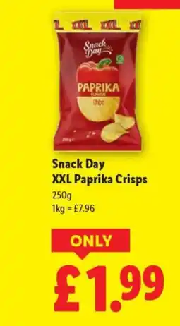 Lidl Snack Day XXL Paprika Crisps offer