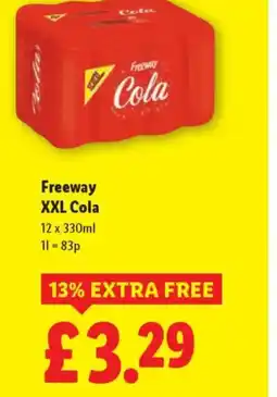Lidl Freeway XXL Cola offer