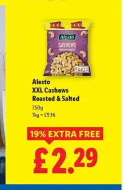 Lidl Alesto XXL Cashews Roasted & Salted offer