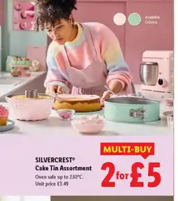 Lidl SILVERCREST® Cake Tin Assortment offer