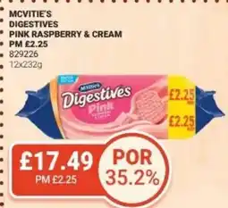 Bestway MCVITIE'S Digestives pink raspberry & cream offer