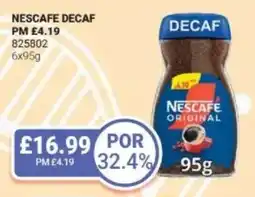 Bestway NESCAFE Decaf offer